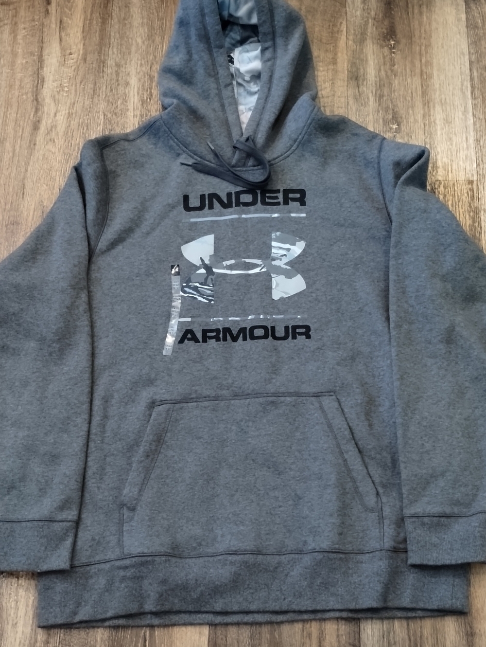 Under Armour Cold Gear Men’s Charcoal Gray Hooded Pullover Sweatshirt XL NWOT
